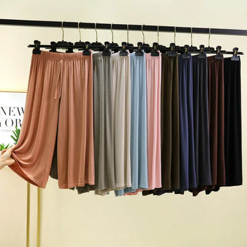 Women's 3/4 Fashion Designer Wide Leg 2-6XL Pants (Plus Size)-Women's Fashion Designer Plus Size Leggings / Pants-Women's fashion designer plus size clothes